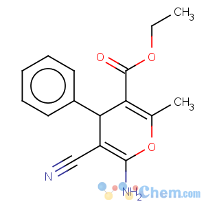 CAS No:72568-47-9 4H-Pyran-3-carboxylicacid, 6-amino-5-cyano-2-methyl-4-phenyl-, ethyl ester
