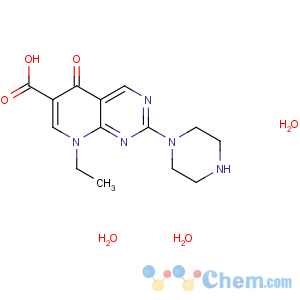 CAS No:72571-82-5 8-ethyl-5-oxo-2-piperazin-1-ylpyrido[2,3-d]pyrimidine-6-carboxylic<br />acid