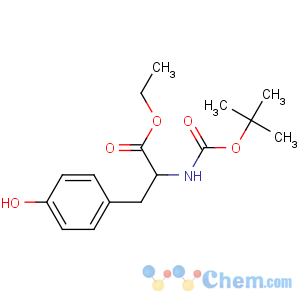 CAS No:72594-77-5 ethyl<br />(2S)-3-(4-hydroxyphenyl)-2-[(2-methylpropan-2-yl)oxycarbonylamino]<br />propanoate