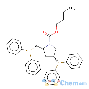 CAS No:72598-03-9 1-Pyrrolidinecarboxylicacid, 4-(diphenylphosphino)-2-[(diphenylphosphino)methyl]-, 1,1-dimethylethylester, (2R,4R)-