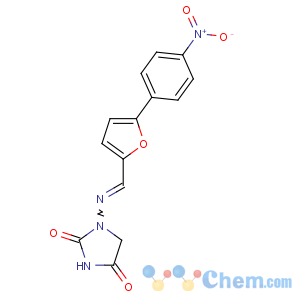 CAS No:7261-97-4 1-[(E)-[5-(4-nitrophenyl)furan-2-yl]methylideneamino]imidazolidine-2,<br />4-dione