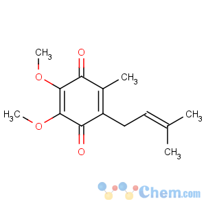CAS No:727-81-1 2,3-dimethoxy-5-methyl-6-(3-methylbut-2-enyl)cyclohexa-2,5-diene-1,<br />4-dione