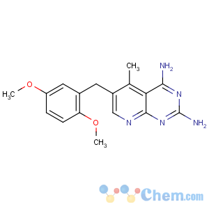 CAS No:72732-56-0 6-[(2,5-dimethoxyphenyl)methyl]-5-methylpyrido[2,3-d]pyrimidine-2,<br />4-diamine