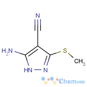 CAS No:72760-85-1 5-amino-3-methylsulfanyl-1H-pyrazole-4-carbonitrile