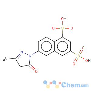 CAS No:7277-87-4 6-(4,5-Dihydro-3-methyl-5-oxo-1H-pyrazol-1-yl)naphthalene-1,3-disulfonic acid