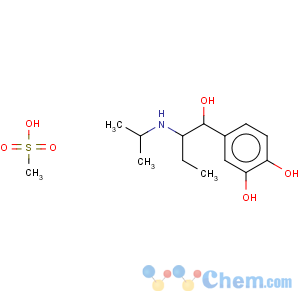 CAS No:7279-75-6 4-[1-Hydroxy-2-[(1-methylethyl)amino]butyl]-1,2-benzenediol Mesylate Salt