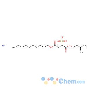 CAS No:72796-95-3 Butanedioic acid, sulfo-, C-decyl C-(3-methylbutyl) ester, sodium salt