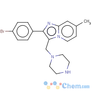 CAS No:727975-58-8 2-(4-Bromo-phenyl)-7-methyl-3-piperazin-1-ylmethyl-imidazo[1,2-a]pyridine