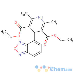 CAS No:72803-02-2 diethyl<br />4-(2,1,3-benzoxadiazol-4-yl)-2,6-dimethyl-1,4-dihydropyridine-3,<br />5-dicarboxylate