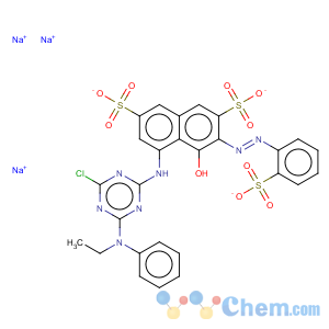 CAS No:72829-25-5 2,7-Naphthalenedisulfonicacid,5-[[4-chloro-6-(ethylphenylamino)-1,3,5-triazin-2-yl]amino]-4-hydroxy-3-[2-(2-sulfophenyl)diazenyl]-,sodium salt (1:3)