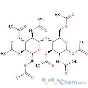 CAS No:7284-18-6 a-D-Glucopyranose,2-(acetylamino)-2-deoxy-4-O-[3,4,6-tri-O-acetyl-2-(acetylamino)-2-deoxy-b-D-glucopyranosyl]-,1,3,6-triacetate