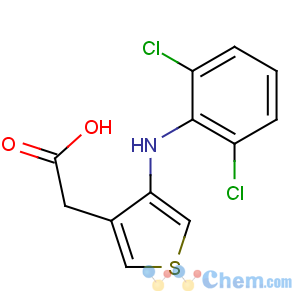 CAS No:72895-88-6 2-[4-(2,6-dichloroanilino)thiophen-3-yl]acetic acid