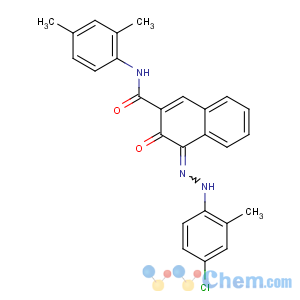 CAS No:72928-10-0 (4Z)-4-[(4-chloro-2-methylphenyl)hydrazinylidene]-N-(2,<br />4-dimethylphenyl)-3-oxonaphthalene-2-carboxamide