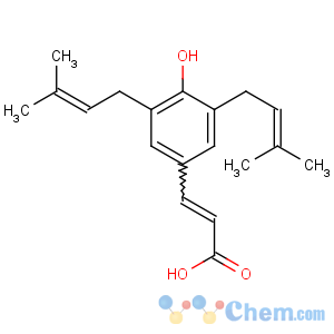 CAS No:72944-19-5 (E)-3-[4-hydroxy-3,5-bis(3-methylbut-2-enyl)phenyl]prop-2-enoic acid