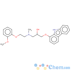 CAS No:72956-35-5 2-Propanol,1-(9H-carbazol-4-yloxy)-3-[[2-(2-methoxyphenoxy)ethyl]methylamino]-