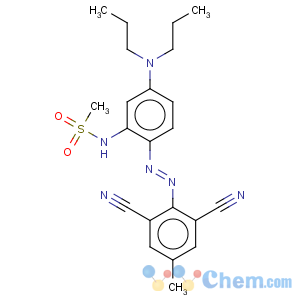 CAS No:72968-82-2 n-[2-[(2,6-dicyano-p-tolyl)azo]-5-(dipropylamino)phenyl]methanesulphonamide