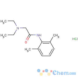CAS No:73-78-9 2-(diethylamino)-N-(2,6-dimethylphenyl)acetamide