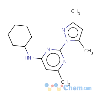 CAS No:73029-73-9 4-Pyrimidinamine,N-cyclohexyl-2-(3,5-dimethyl-1H-pyrazol-1-yl)-6-methyl-