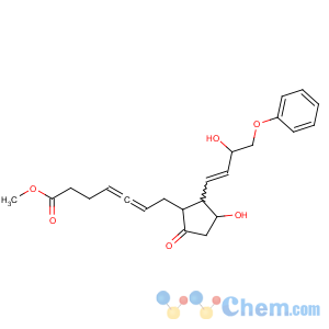 CAS No:73121-56-9 methyl<br />7-[(1R,2R,3R)-3-hydroxy-2-[(E,<br />3R)-3-hydroxy-4-phenoxybut-1-enyl]-5-oxocyclopentyl]hepta-4,5-dienoate