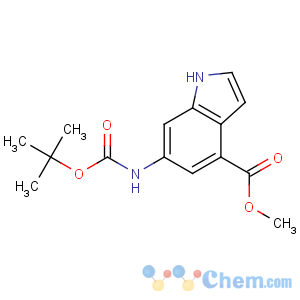 CAS No:731810-56-3 methyl 6-[(2-methylpropan-2-yl)oxycarbonylamino]-1H-indole-4-carboxylate