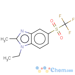 CAS No:732-20-7 1-ETHYL-2-METHYL-5-[(TRIFLUOROMETHYL)SULFONYL]-1H-BENZIMIDAZOLE