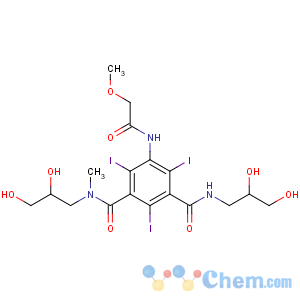 CAS No:73334-07-3 1-N,3-N-bis(2,3-dihydroxypropyl)-2,4,<br />6-triiodo-5-[(2-methoxyacetyl)amino]-3-N-methylbenzene-1,3-dicarboxamide
