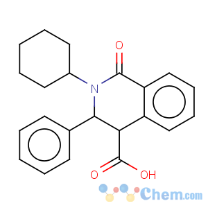 CAS No:73349-37-8 4-Isoquinolinecarboxylicacid, 2-cyclohexyl-1,2,3,4-tetrahydro-1-oxo-3-phenyl-, trans- (9CI)