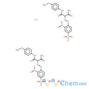 CAS No:73385-03-2 Benzenesulfonic acid,4-[2-[1-[[(4-methoxyphenyl)amino]carbonyl]-2-oxopropyl]diazenyl]-3-nitro-,calcium salt (2:1)