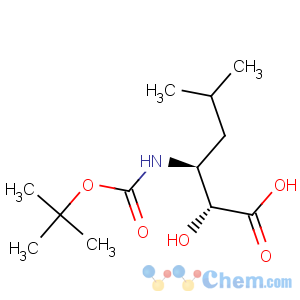 CAS No:73397-28-1 Hexanoic acid,3-[[(1,1-dimethylethoxy)carbonyl]amino]-2-hydroxy-5-methyl-, (2R,3S)-