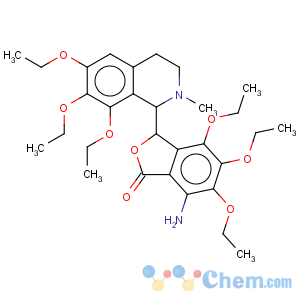CAS No:73604-83-8 1(3H)-Isobenzofuranone,7-amino-4,5,6-triethoxy-3-(1,2,3,4-tetrahydro-6,7,8-trimethoxy-2-methyl-1-isoquinolinyl)-
