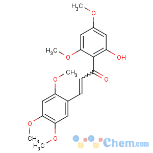 CAS No:73694-15-2 (E)-1-(2-hydroxy-4,6-dimethoxyphenyl)-3-(2,4,<br />5-trimethoxyphenyl)prop-2-en-1-one