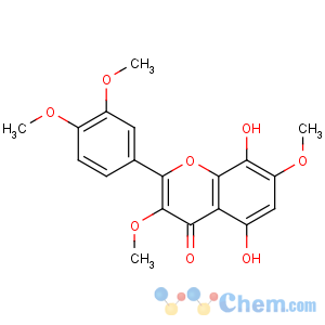 CAS No:7380-44-1 2-(3,4-dimethoxyphenyl)-5,8-dihydroxy-3,7-dimethoxychromen-4-one