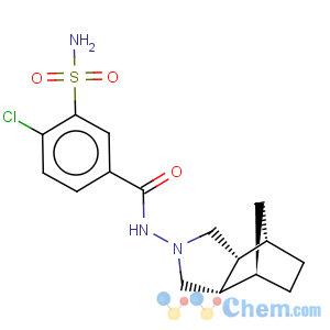 CAS No:73803-48-2 Benzamide,3-(aminosulfonyl)-4-chloro-N-[(3aR,4R,7S,7aS)-octahydro-4,7-methano-2H-isoindol-2-yl]-,rel-