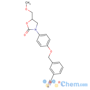 CAS No:73815-11-9 3-[[4-[5-(methoxymethyl)-2-oxo-1,<br />3-oxazolidin-3-yl]phenoxy]methyl]benzonitrile