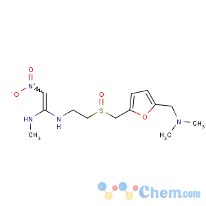 CAS No:73851-70-4 (E)-1-N'-[2-[[5-[(dimethylamino)methyl]furan-2-yl]methylsulfinyl]ethyl]-<br />1-N-methyl-2-nitroethene-1,1-diamine