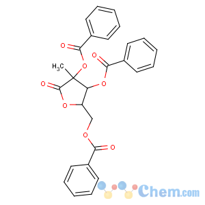 CAS No:7392-74-7 [(2R,3R,4R)-3,4-dibenzoyloxy-4-methyl-5-oxooxolan-2-yl]methyl benzoate