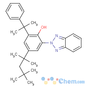 CAS No:73936-91-1 2-(benzotriazol-2-yl)-6-(2-phenylpropan-2-yl)-4-(2,4,<br />4-trimethylpentan-2-yl)phenol