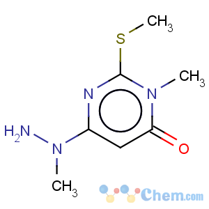 CAS No:7401-93-6 3-methyl-6-(1-methylhydrazinyl)-2-(methylsulfanyl)pyrimidin-4(3H)-one