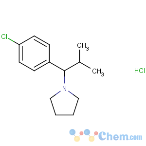 CAS No:74039-38-6 1-[1-(4-chlorophenyl)-2-methylpropyl]pyrrolidine