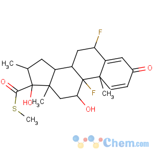 CAS No:74131-77-4 S-methyl<br />(6S,8S,9R,10S,11S,13S,14S,16R,17R)-6,9-difluoro-11,17-dihydroxy-10,13,<br />16-trimethyl-3-oxo-6,7,8,11,12,14,15,<br />16-octahydrocyclopenta[a]phenanthrene-17-carbothioate