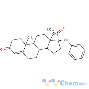 CAS No:74137-00-1 (8R,9S,10R,13S,14S,17R)-17-acetyl-10,13-dimethyl-17-phenylselanyl-2,6,7,<br />8,9,11,12,14,15,16-decahydro-1H-cyclopenta[a]phenanthren-3-one