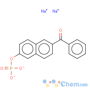 CAS No:74144-43-7 Methanone,phenyl[6-(phosphonooxy)-2-naphthalenyl]-, sodium salt (1:2)