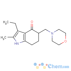 CAS No:7416-34-4 3-ethyl-2-methyl-5-(morpholin-4-ylmethyl)-1,5,6,7-tetrahydroindol-4-one