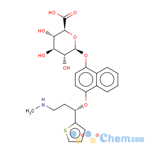 CAS No:741693-83-4 b-D-Glucopyranosiduronic acid,4-[(1S)-3-(methylamino)-1-(2-thienyl)propoxy]-1-naphthalenyl