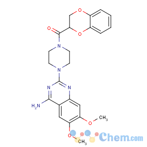 CAS No:74191-85-8 [4-(4-amino-6,7-dimethoxyquinazolin-2-yl)piperazin-1-yl]-(2,3-dihydro-1,<br />4-benzodioxin-3-yl)methanone