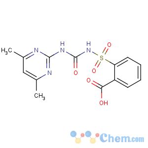 CAS No:74223-56-6 2-[(4,6-dimethylpyrimidin-2-yl)carbamoylsulfamoyl]benzoic acid