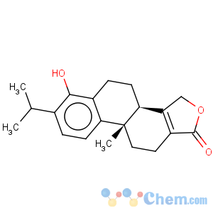 CAS No:74285-86-2 Phenanthro[1,2-c]furan-1(3H)-one,3b,4,5,9b,10,11-hexahydro-6-hydroxy-9b-methyl-7-(1-methylethyl)-, (3bR,9bS)-