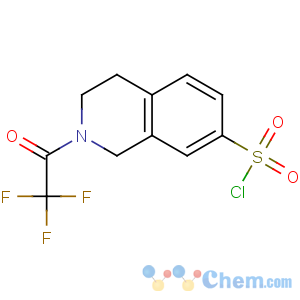 CAS No:74291-57-9 2-(2,2,2-trifluoroacetyl)-3,4-dihydro-1H-isoquinoline-7-sulfonyl<br />chloride