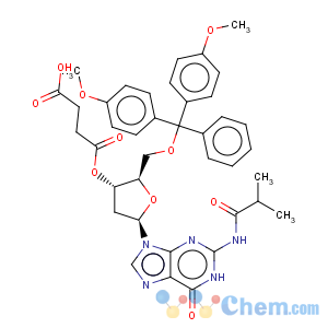 CAS No:74405-46-2 Guanosine,5'-O-[bis(4-methoxyphenyl)phenylmethyl]-2'-deoxy-N-(2-methyl-1-oxopropyl)-,3'-(hydrogen butanedioate)