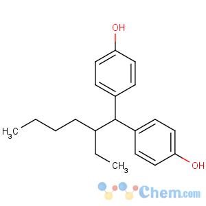 CAS No:74462-02-5 4-[2-ethyl-1-(4-hydroxyphenyl)hexyl]phenol